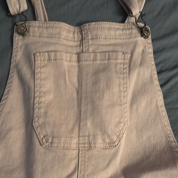 Forever 21 Blush Jean Shorts Overalls - Picture 2 of 4